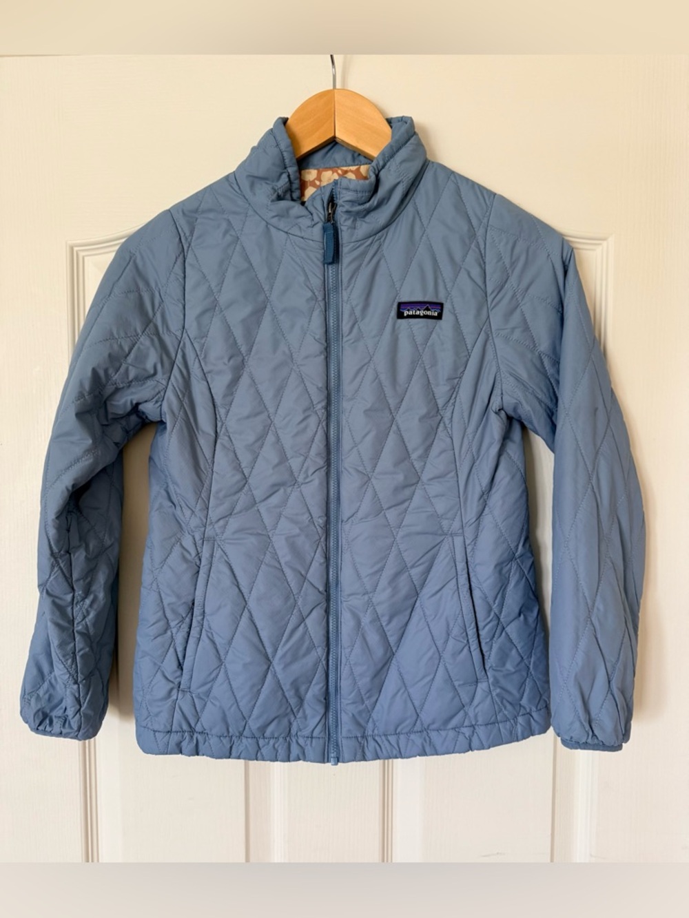 Patagonia Light Blue Quilted Kids Jacket
